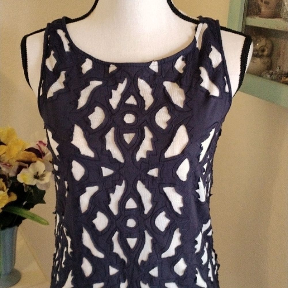 KAS New York Embroidered Lace Dress - Picture 2 of 11